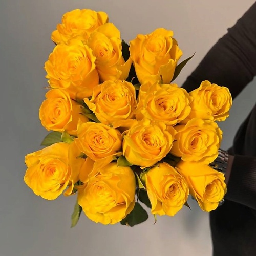 ЦВЕТЫ ДЛЯ ВАС Букет из 15 желтых роз (Кения)