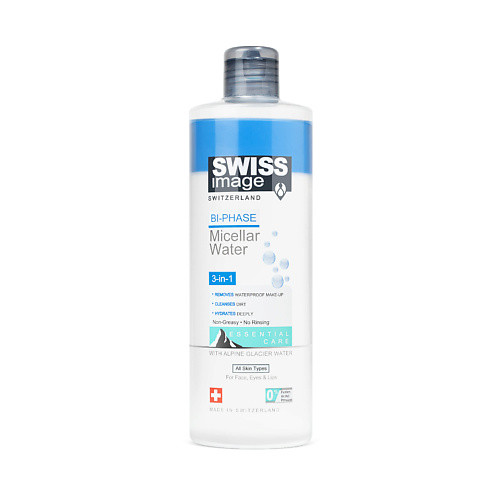 SWISS IMAGE Двухфазная мицеллярная вода для очищения кожи лица 3 в 1 400.0