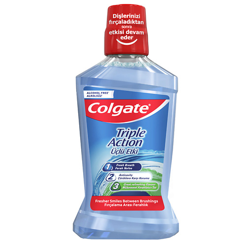 COLGATE Ополаскиватель для полости рта Тройное действие 500.0