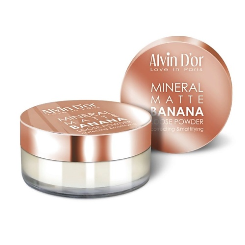 ALVIN D’OR Пудра рассыпчатая Mineral Banana Matte