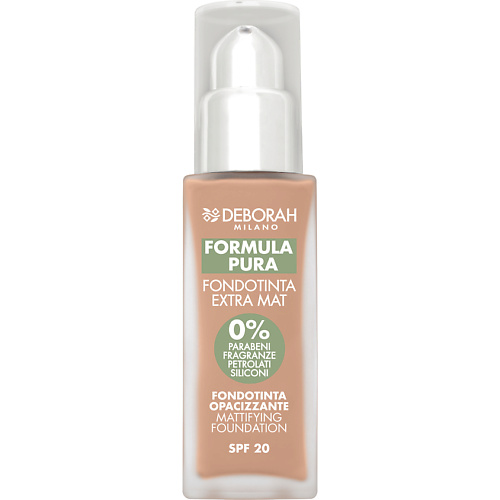 DEBORAH MILANO Тональная основа матирующая Formula Pura Extra Mat Foundation