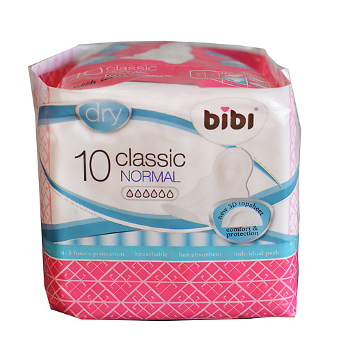 BIBI Прокладки для критических дней Classic Normal Dry 10.0