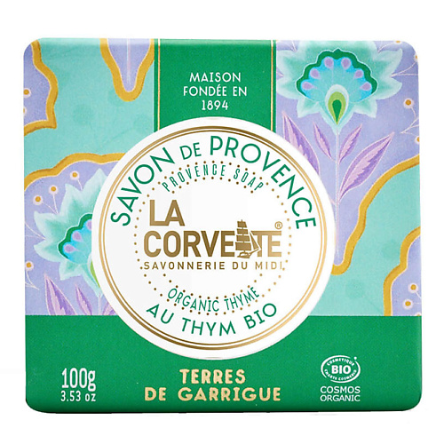 LA CORVETTE Мыло органическое Гарригские земли Organic Thyme Provence Soap
