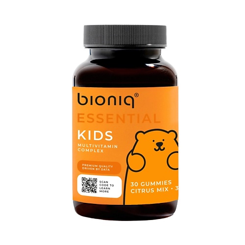 BIONIQ ESSENTIAL КИДС – KIDS Мультивитаминый комплекс детский, жевательные пастилки