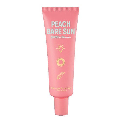 TOO COOL FOR SCHOOL Крем для лица солнцезащитный SPF50+ PA++++ Peach Bare