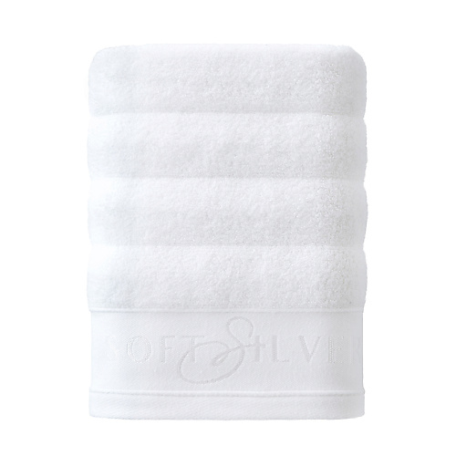 SOFT SILVER Антибактериальное махровое полотенце для тела, 70х140 см. Цвет: «Альпийский снег» (белый)