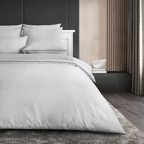 SOFT SILVER Антибактериальный комплект постельного белья Antibacterial Bed Linen Set, 1,5-спальный. Цвет: «Благородное серебро» (серый)