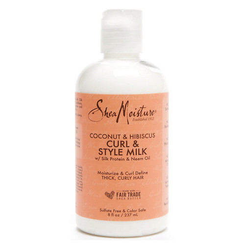 SHEA MOISTURE Молочко для укладки непослушных волос с кокосом Coconut Hibiscus Curl Style Milk
