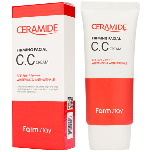 FARMSTAY CC крем для лица укрепляющий с керамидами Ceramide Firming Facial CC Cream