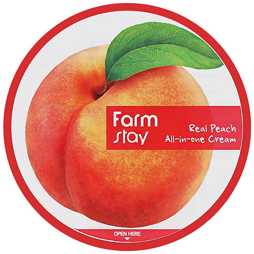 FARMSTAY Крем для лица и тела с экстрактом персика многофункциональный Real Peach All-In-One Cream