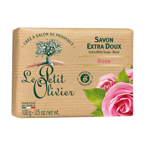 LE PETIT OLIVIER Мыло экстра нежное питательное Роза Rose Soap