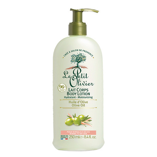 LE PETIT OLIVIER Молочко для тела увлажняющее для нормальной и сухой кожи с маслом Оливы Olive Oil Body Lotion