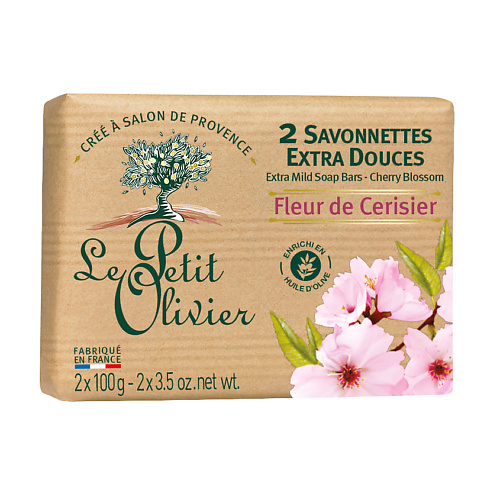 LE PETIT OLIVIER Мыло нежное Цветок вишни Cherry Blossom Soap