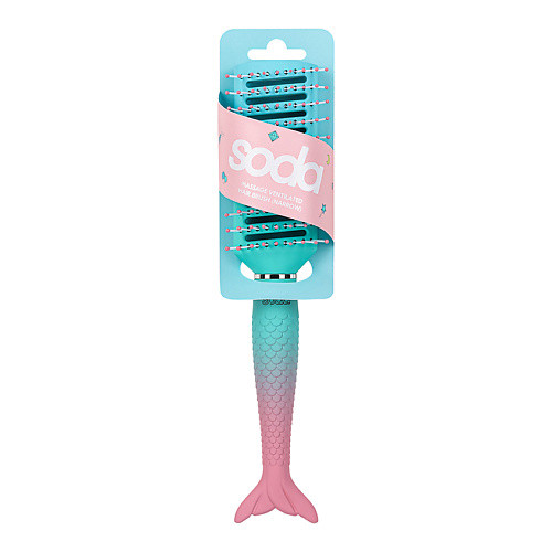 SODA Щетка для волос массажная вентилируемая (узкая) #mermaidhair