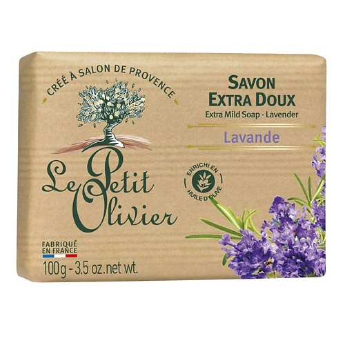 LE PETIT OLIVIER Мыло экстра нежное питательное Лаванда Lavender Soap
