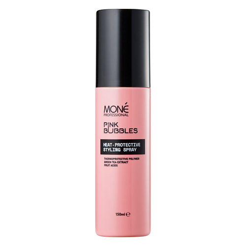 MONE PROFESSIONAL Спрей для волос термозащитный Pink Bubbles
