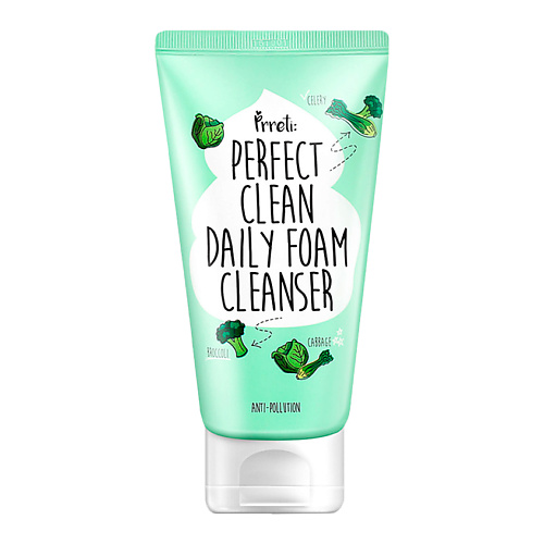 PRRETI Пенка увлажняющая для глубокого очищения Perfect Clean Daily Foam Cleanser