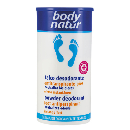 BODY NATUR Дезодорирующая пудра - антиперспирант Powder Deodorant Foot Antiperspirant