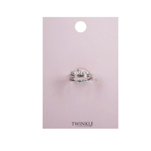 TWINKLE Набор колец Crown+Stone