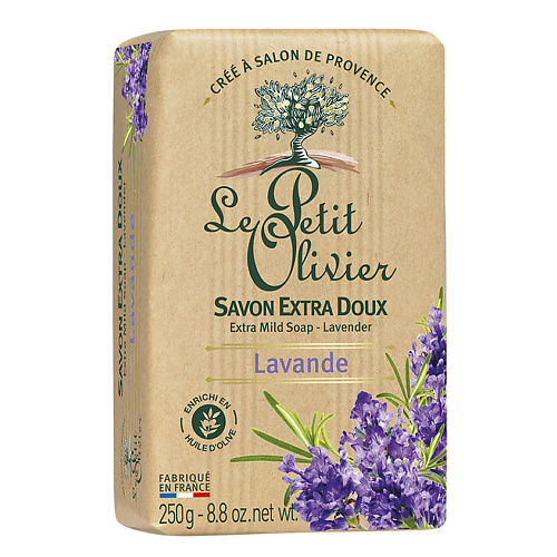 LE PETIT OLIVIER Мыло нежное Лаванда Lavande Extra Mild Soap