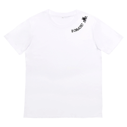 ЛЭТУАЛЬ Женская футболка с принтом "В смысле?", цвет белый