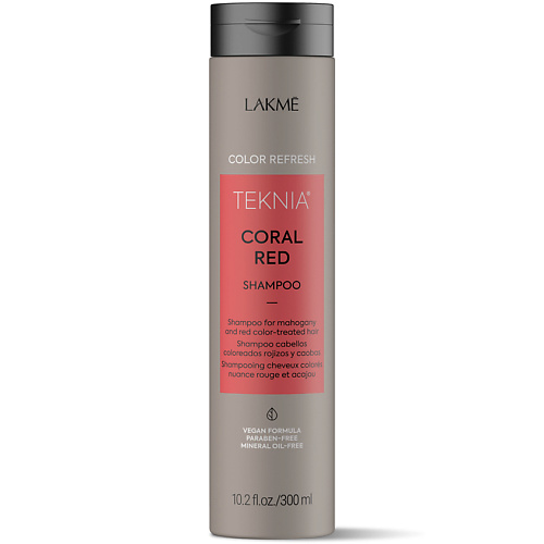 LAKME Шампунь для обновления цвета красных оттенков волос Teknia Color Refresh Coral Red Shampoo