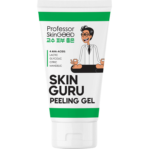 PROFESSOR SKINGOOD Пилинг скатка "SKIN GURU PEELING GEL" для лица с AHA-кислотами