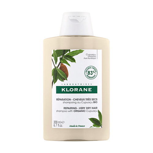 KLORANE Восстанавливающий шампунь с органическим маслом Купуасу Repairing Shampoo