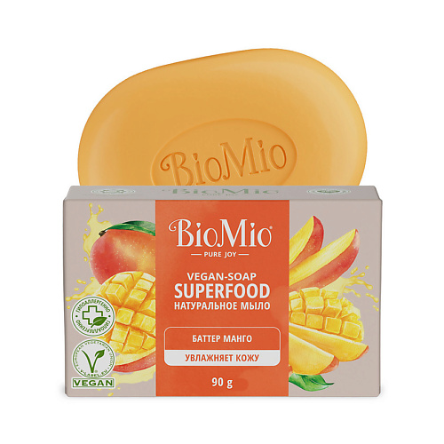 BIO MIO Натуральное мыло с баттером манго Vegan-Soap Superfood