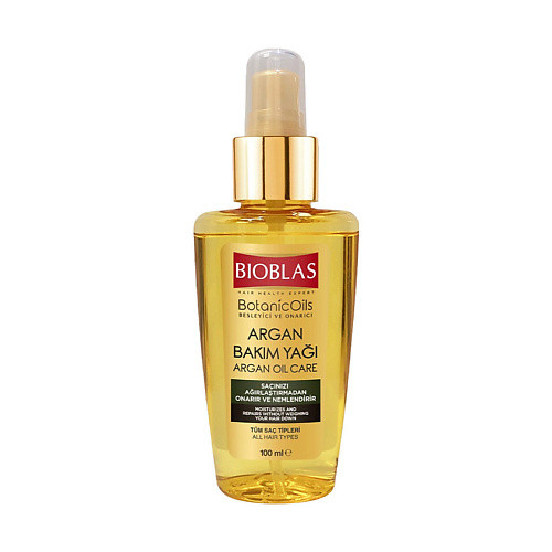 BIOBLAS Увлажняющее восстанавливающее аргановое масло для волос Botanic Oils