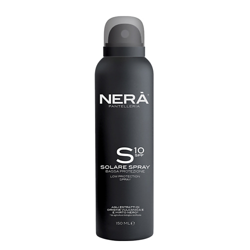 NERA PANTELLERIA Спрей для тела солнцезащитный SPF 10 Solare Spray Bassa Protezione