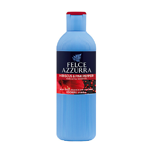 FELCE AZZURRA Парфюмированный гель для ванны и душа "Эссенция соблазна" Hibiscus & Pink Pepper Body Wash