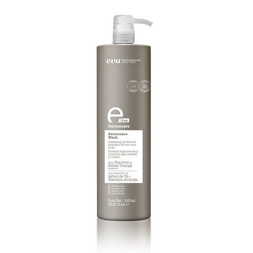 EVA PROFESSIONAL HAIR CARE Шампунь для волос и тела антисептический, защитный E-Line Dermocare
