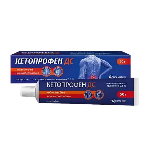 АПТЕКА Кетопрофен гель д/нар. прим. 2,5% туба 50г №1