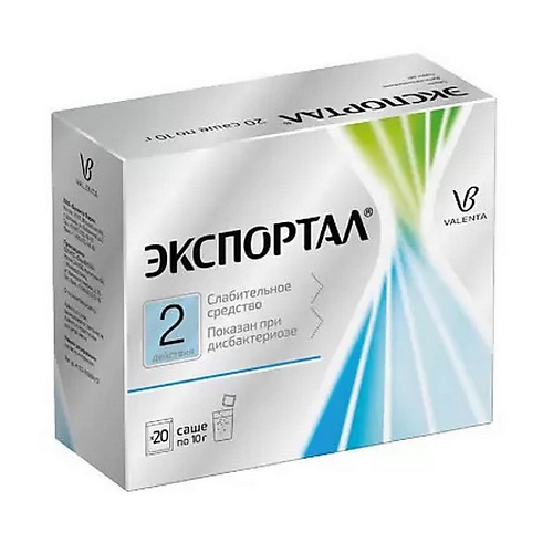 АПТЕКА Экспортал пор. пригот. р-ра д/вн. приема пак. 10г №20