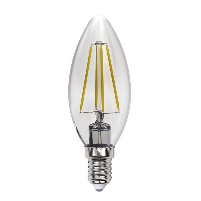 Лампа светодиодная филаментная Uniel E14 13W 3000K прозрачная LED-C35-13W/3000K/E14/CL PLS02WH UL-00005899