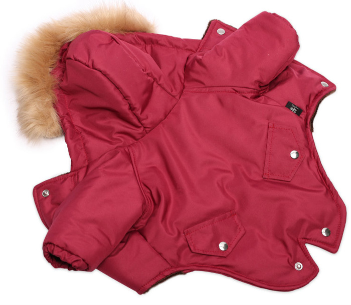 Комбинезон  для собак Lion Зимняя куртка Winter спинка 16 см унисекс полиэстер бордовый xs