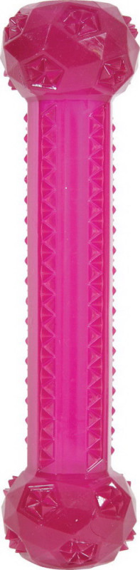 Жевательная игрушка для собак Zolux хрустящая палочка малиновая 25 см