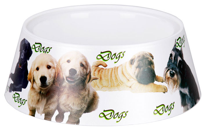 Миска для собак Zoo Plast "Dogs" пластик 1,2 л