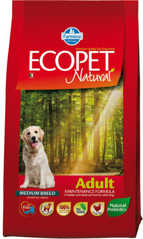 Сухой корм для собак Farmina ECOPET Natural Adult Chicken 2,5 кг