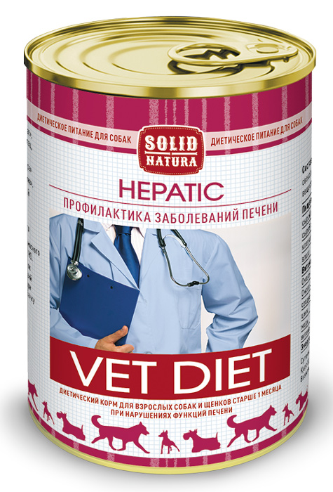 Влажный корм Solid Natura VET Hepatic  диета для собак 0,34 кг