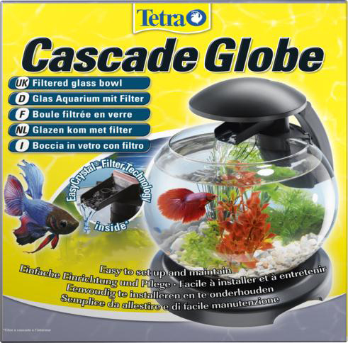 Аквариум Tetra Cascade Globe комплекс черный круглый 32,1x30 6,8 л