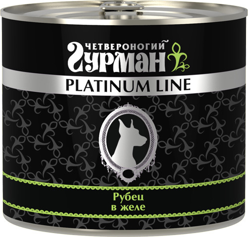 Влажный корм для собак Четвероногий Гурман Platinum line Рубец говяжий в желе 0,24 кг