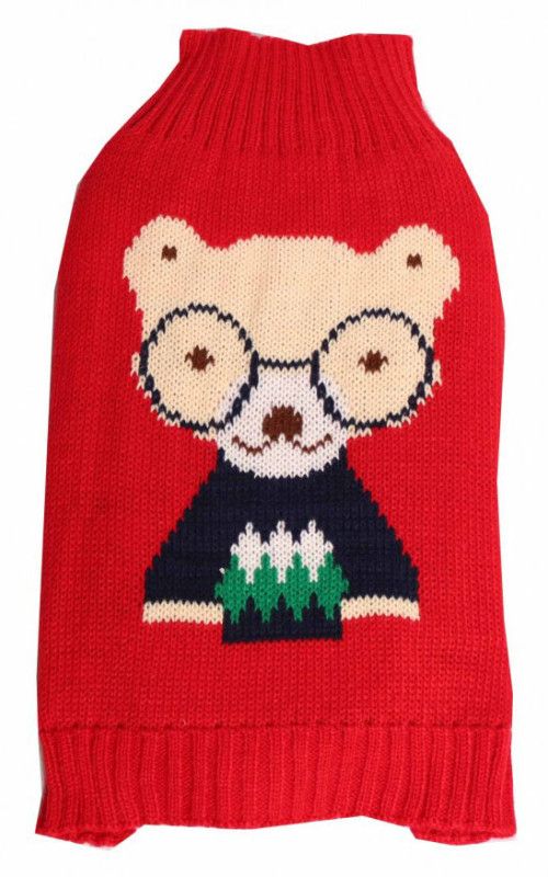 свитер для собак Lion Свитер для животных LMK-H63 M 30см акрил красный 30 см