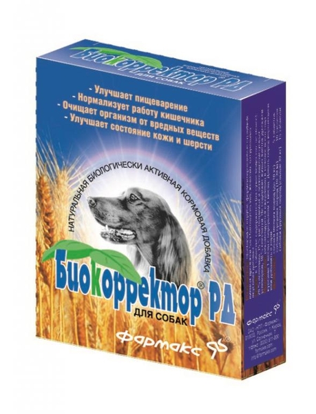 Витаминно-минеральная добавка для собак Биокорректор Кормовая добавка таблетки 90 таб.