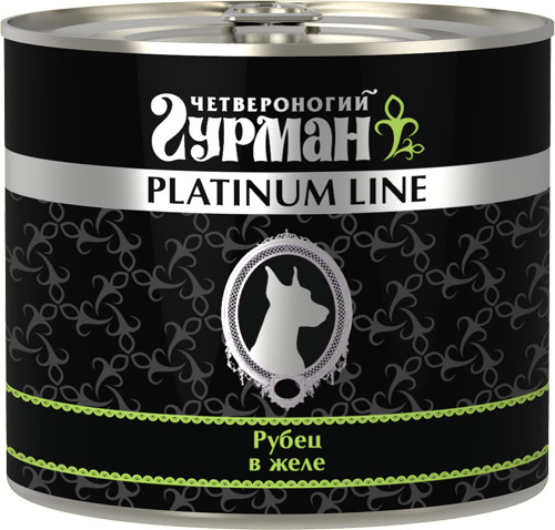 Влажный корм для собак Четвероногий Гурман Platinum line Рубец говяжий в желе 0,525 кг