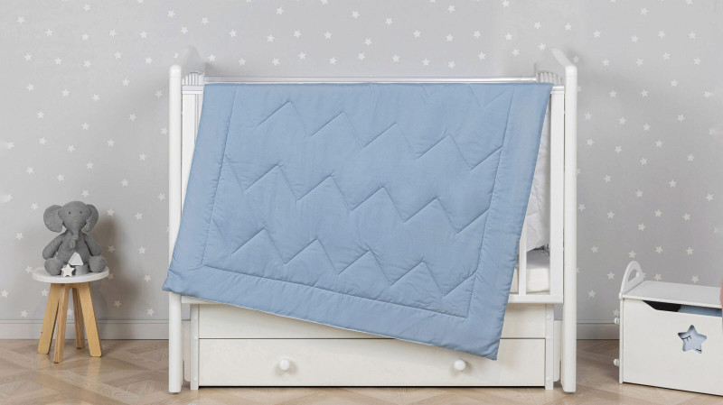 Детское одеяло-покрывало Yukko, цвет голубой