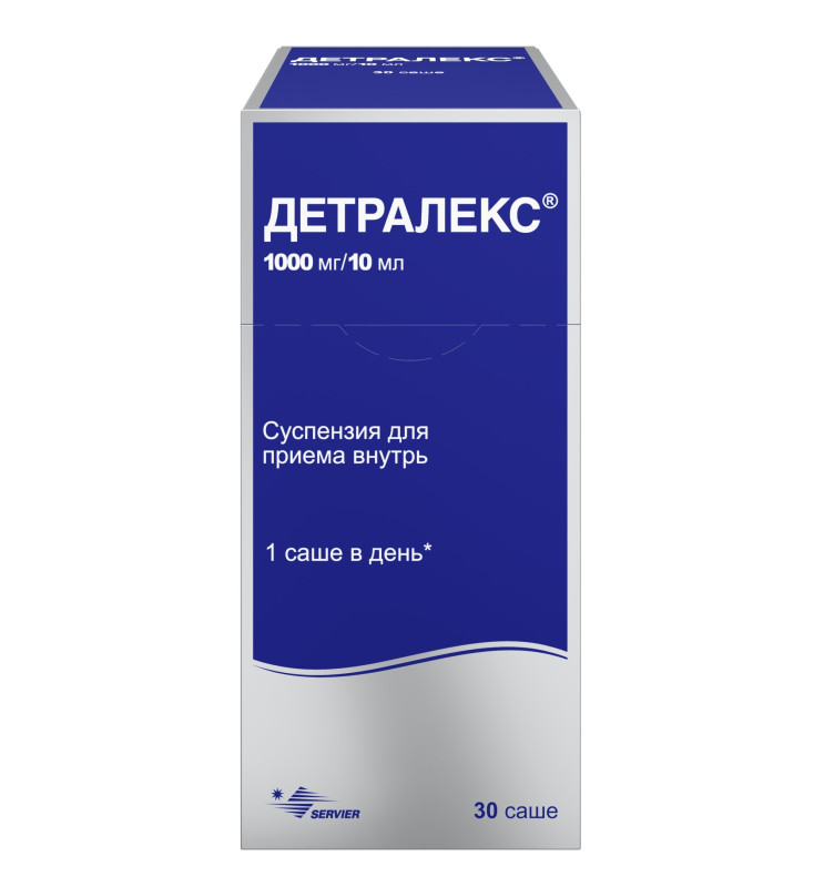 Детралекс сусп. для пр.внутрь 1000мг/10мл саше  №30