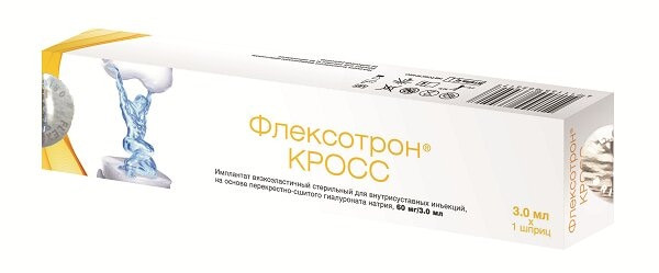 Флексотрон кросс имплант вязкоэласт. стер. д/внутрисустав. ин. 60мг/3мл №1