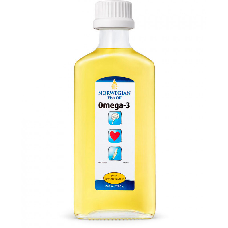 Норвегиан Фиш Оил Омега-3 жидкая форма со вкусом лимона 250мл